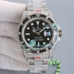 Replica Rolex Submariner Diamond Watch Black Dial Diamond Band 41MM